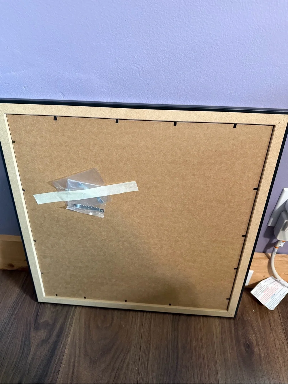 19 x 19 Black Square Picture Frame with Protective Backing for Puzzles